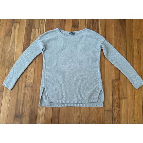 Vince Tops - Vince Women's Cashmere/Cotton Sweater Gray Oversized Crew Neck Drop Sleeve SZ XS